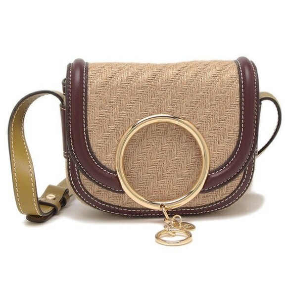 See By Chloe Handbags - SEE BY CHLOE Mara Crossbody - Straw Beige